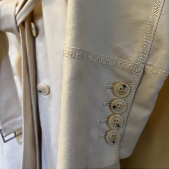 Cole Haan off white Spring raincoat - Picture 4 of 4